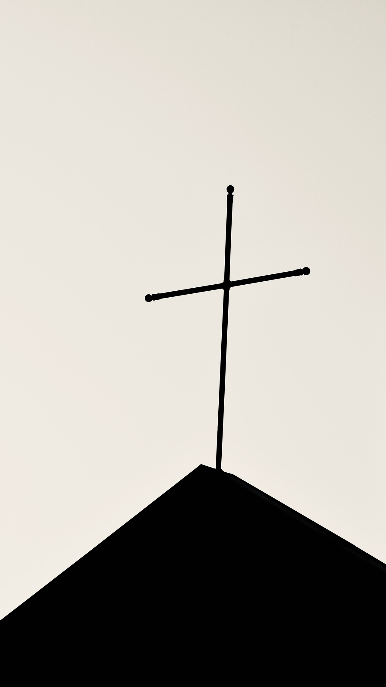 black and white cross